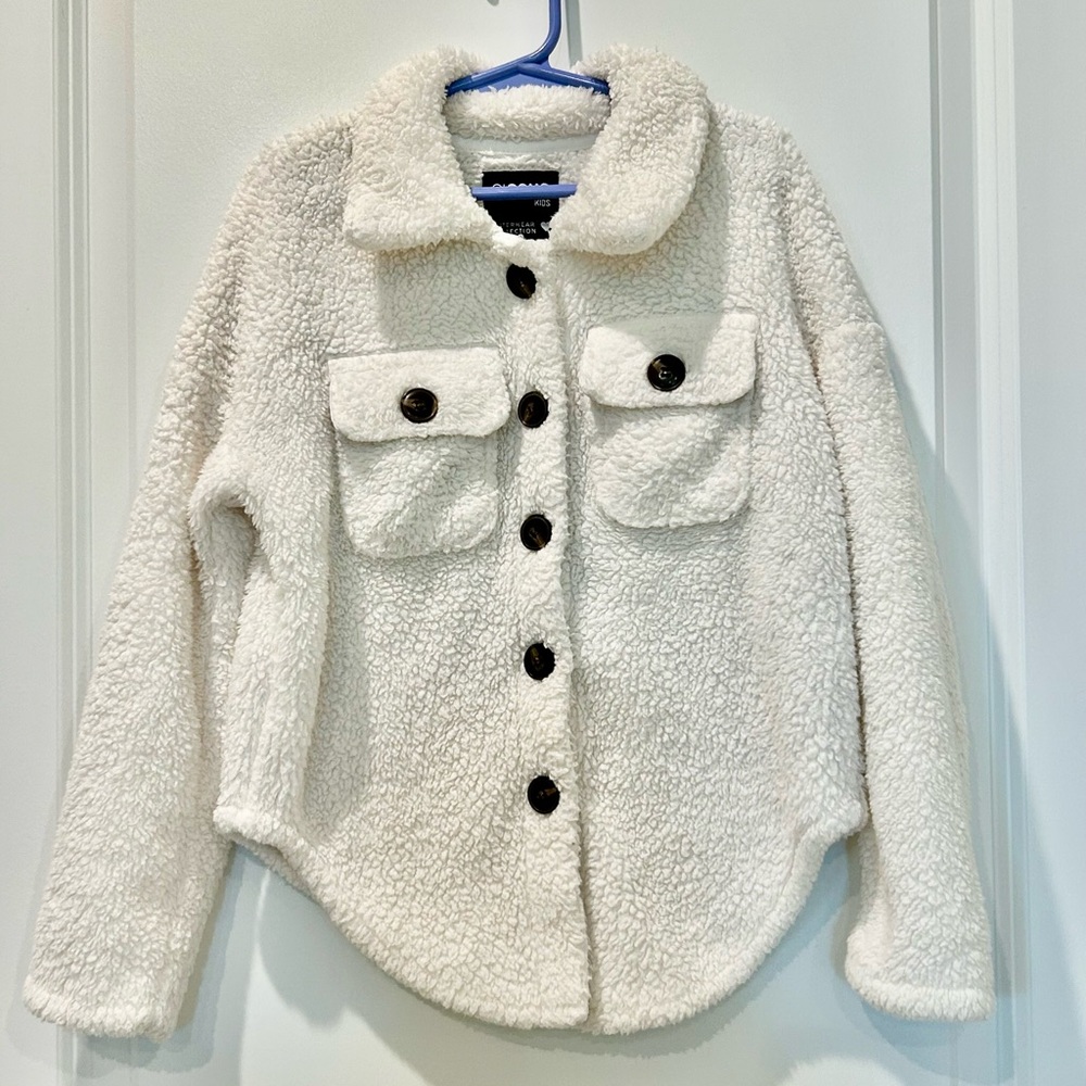 Girls Sherpa jacket size 10
